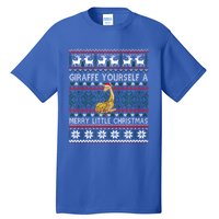 Giraffe Ugly Christmas Holiday Party Matching Family Great Gift Tall T-Shirt