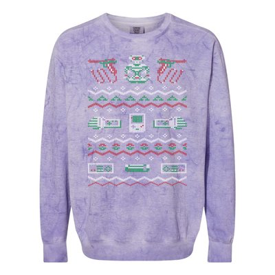 Game Ugly Christmas Colorblast Crewneck Sweatshirt