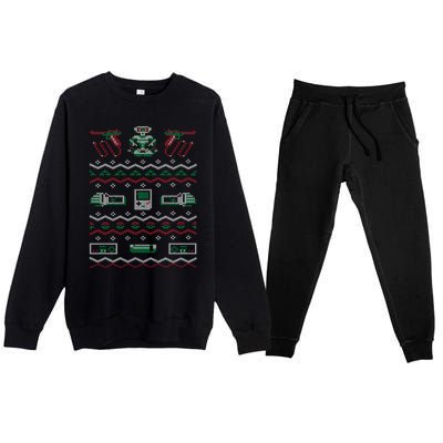 Game Ugly Christmas Premium Crewneck Sweatsuit Set