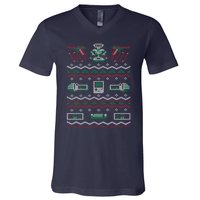 Game Ugly Christmas V-Neck T-Shirt