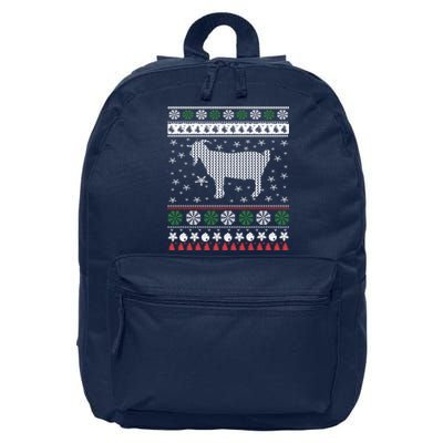 Goat Ugly Christmas 16 in Basic Backpack