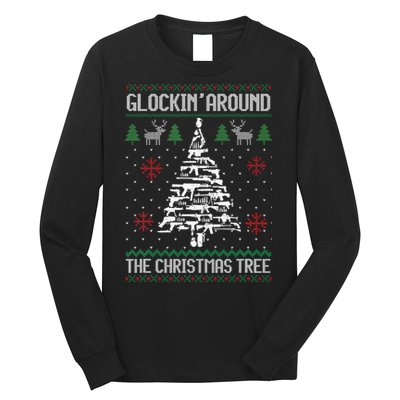 Guns Ugly Christmas Sweaters For Gun Lovers Long Sleeve Shirt