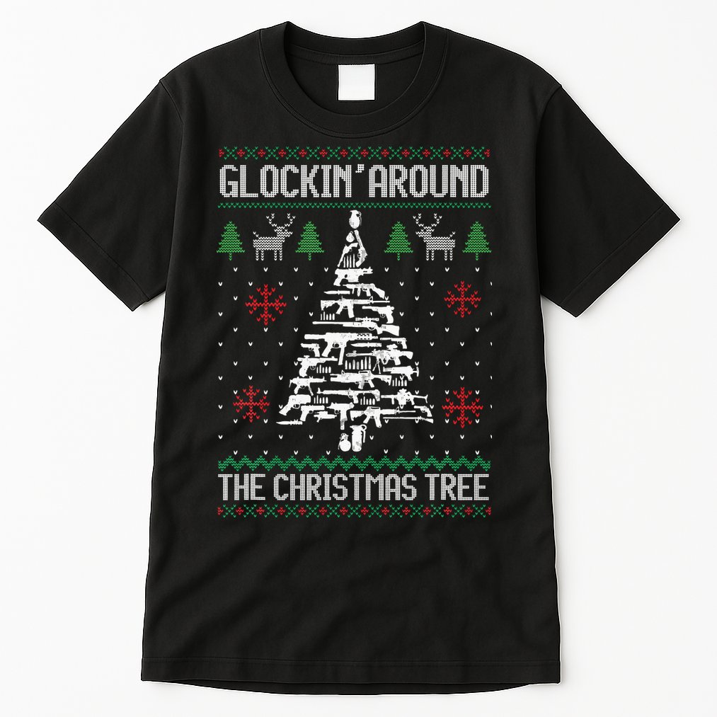 Guns Ugly Christmas Sweaters For Gun Lovers Tall T-Shirt