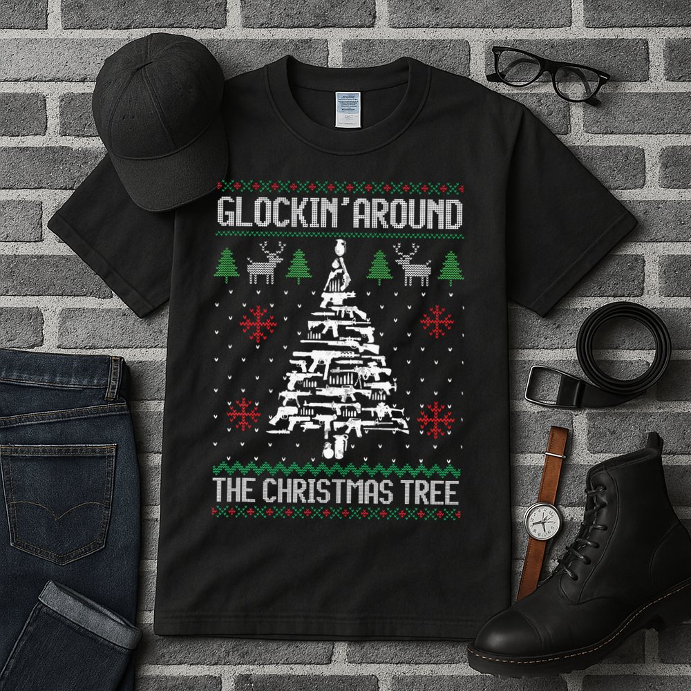 Guns Ugly Christmas Sweaters For Gun Lovers Tall T-Shirt