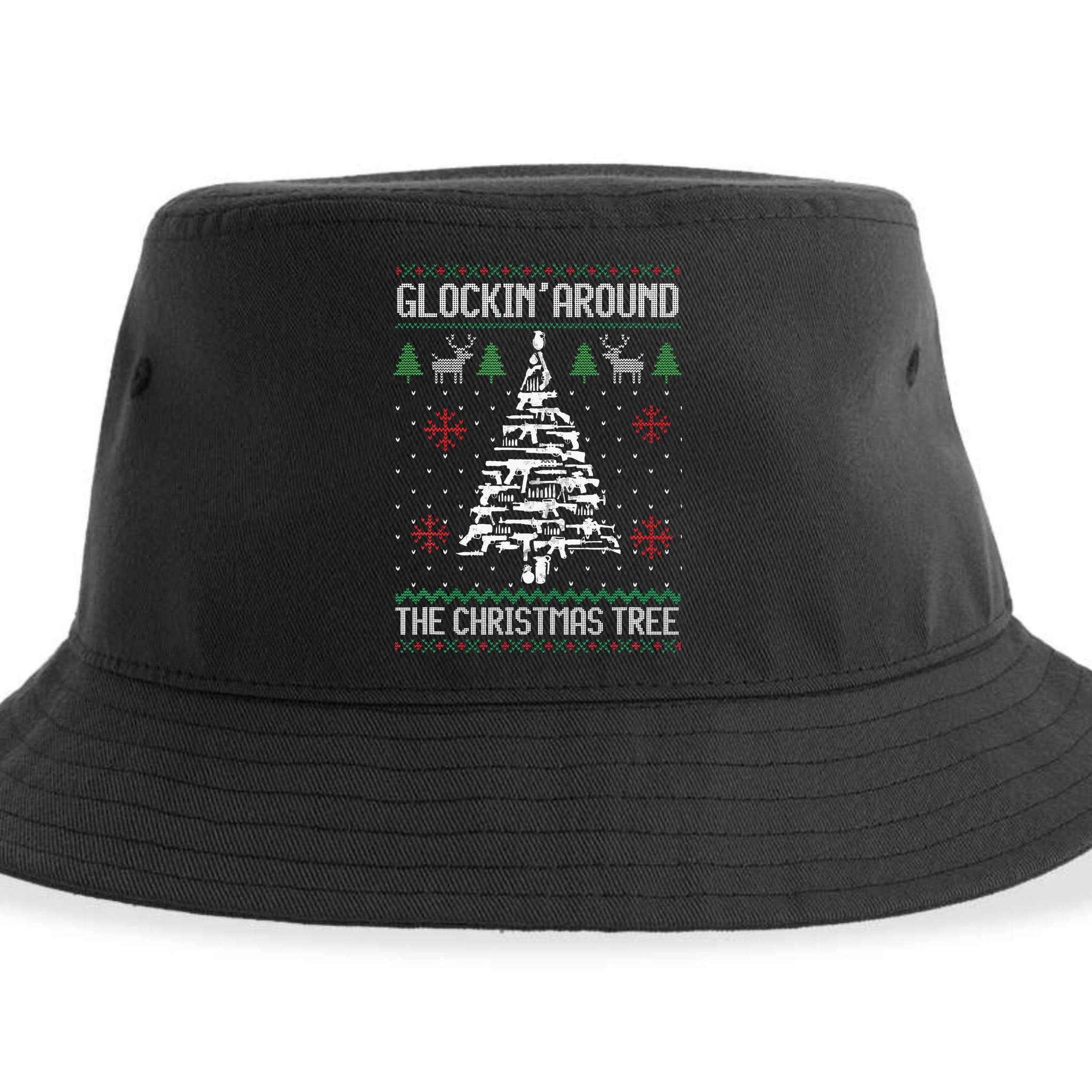 Guns Ugly Christmas Sweaters For Gun Lovers Sustainable Bucket Hat