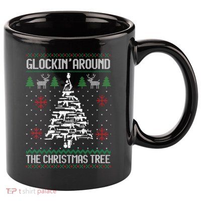 Guns Ugly Christmas Sweaters For Gun Lovers 11oz C Handle Ceramic Mug
