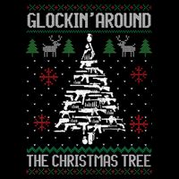 Guns Ugly Christmas Sweaters For Gun Lovers Drawstring Bag