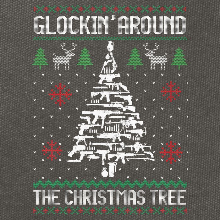 Guns Ugly Christmas Sweaters For Gun Lovers Cotton Canvas Backpack