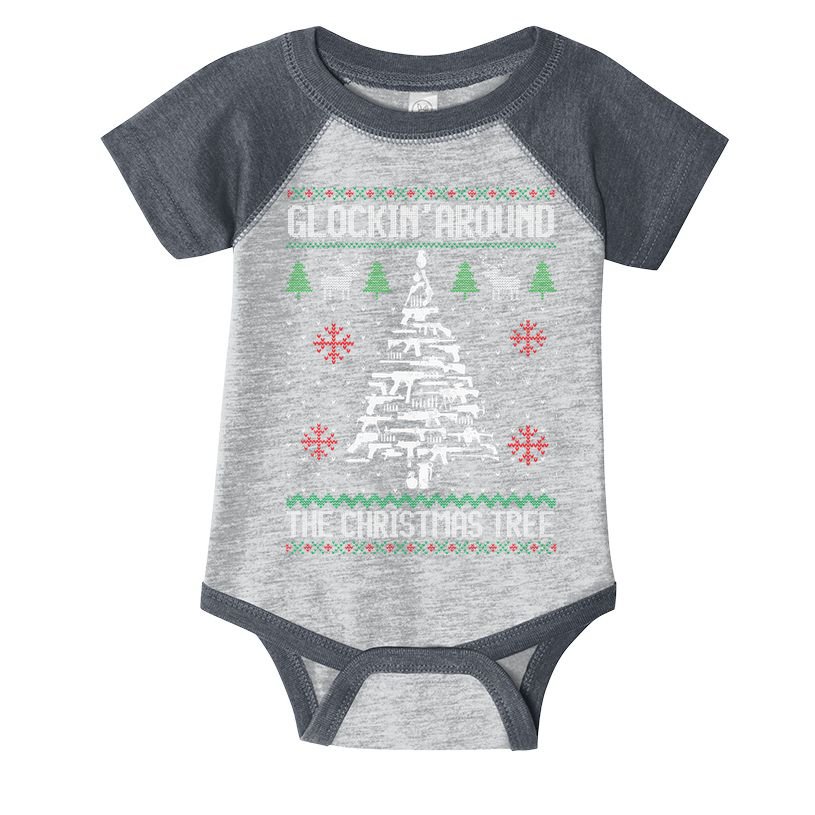 Guns Ugly Christmas Sweaters For Gun Lovers Infant Baby Jersey Bodysuit