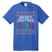 Golf Ugly Christmas Golfing Crazy Holiday Golfers Xmas Gift Funny Gift Tall T-Shirt