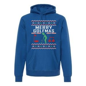 Golf Ugly Christmas Golfing Crazy Holiday Golfers Xmas Gift Funny Gift Premium Hoodie