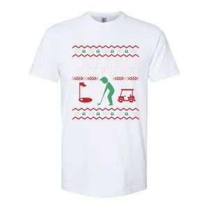 Golf Ugly Christmas Golfing Crazy Holiday Golfers Xmas Gift Funny Gift Softstyle CVC T-Shirt