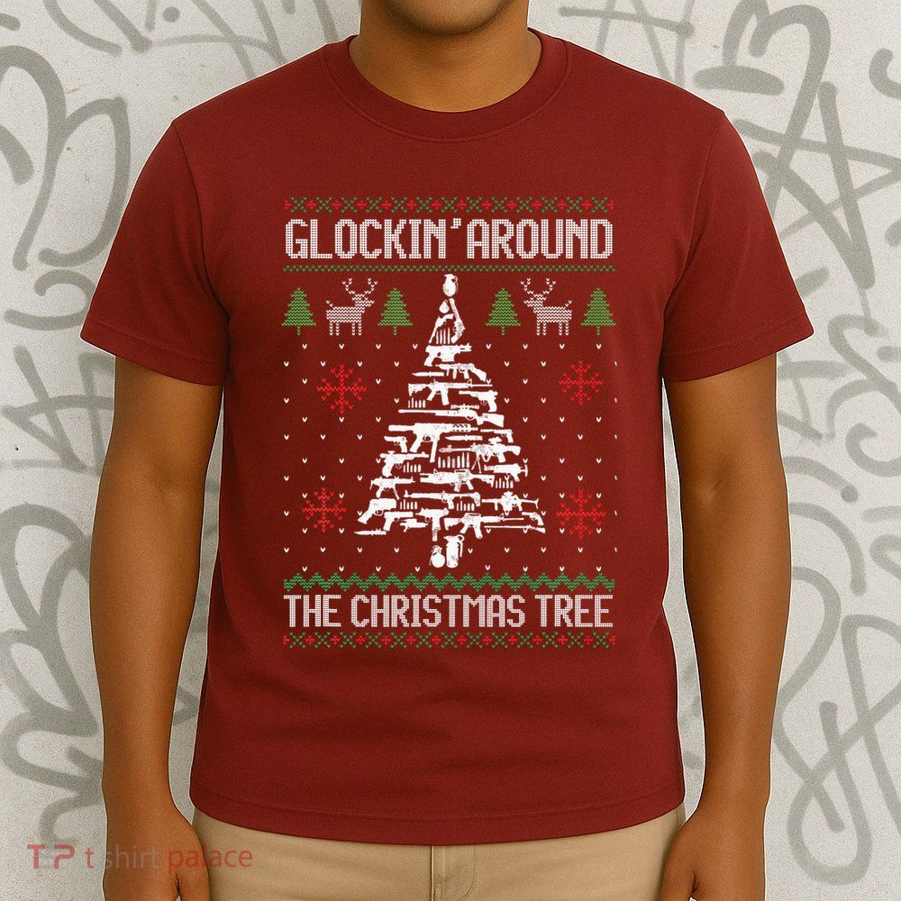 Guns Ugly Christmas Sweaters For Gun Lovers T-Shirt