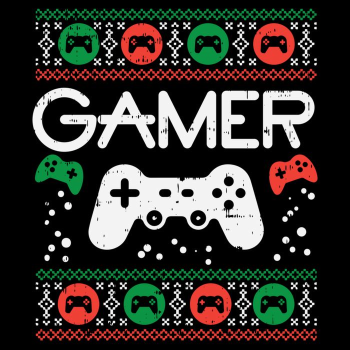 Gamer Ugly Christmas Sweater Retro Video Game Xmas Boys Gift Doggie Tank