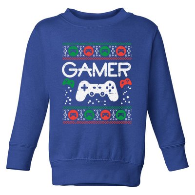 Gamer Ugly Christmas Sweater Retro Video Game Xmas Boys Gift Toddler Sweatshirt