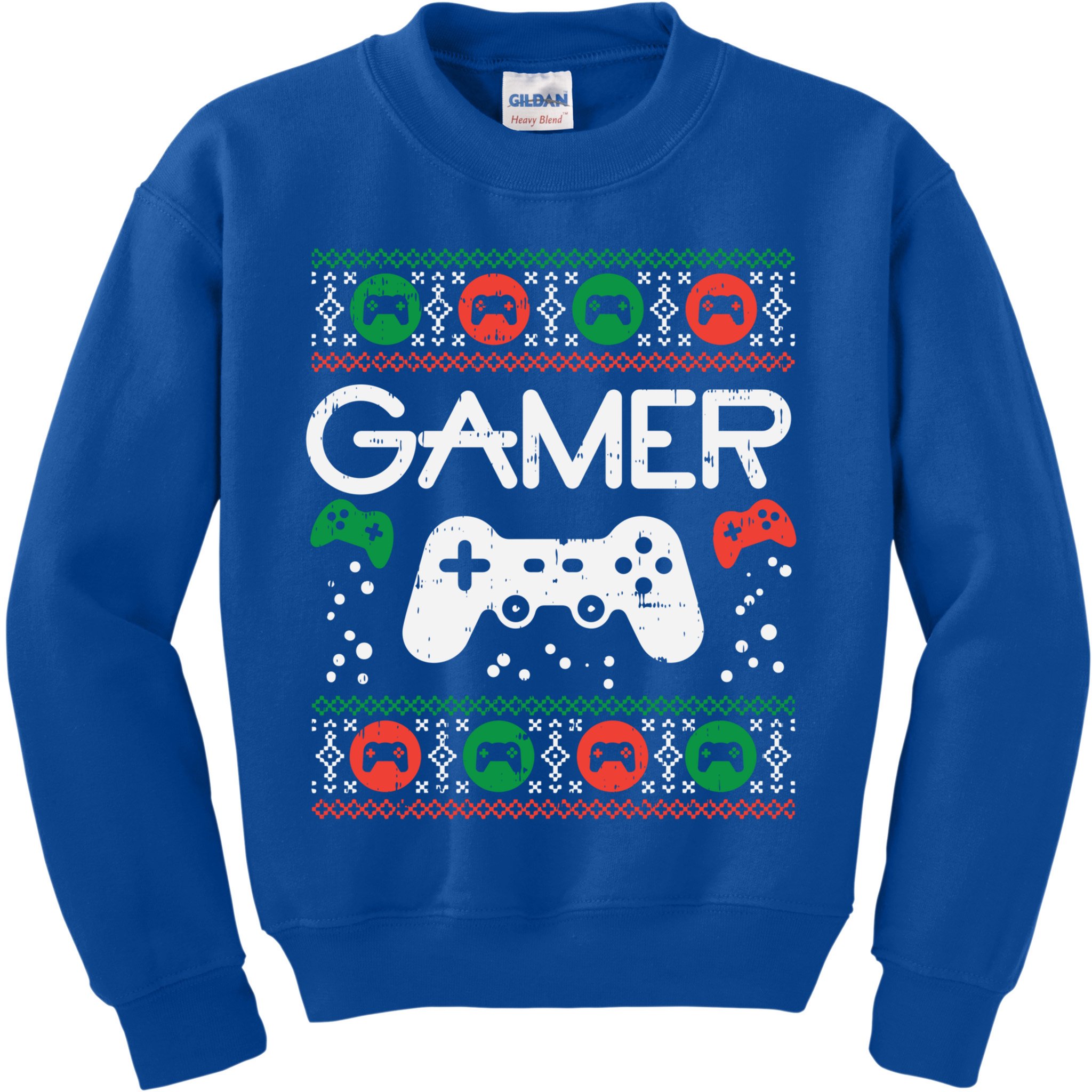 Gamer Ugly Christmas Sweater Retro Video Game Xmas Boys Gift Kids Sweatshirt