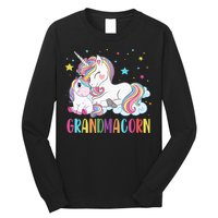 Grandmacorn Unicorn Costume Grandma Mom Mother's Day Long Sleeve Shirt