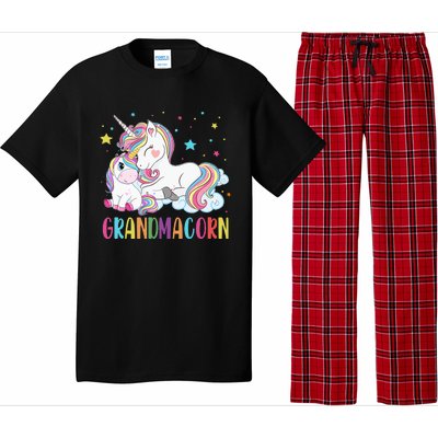 Grandmacorn Unicorn Costume Grandma Mom Mother's Day Pajama Set