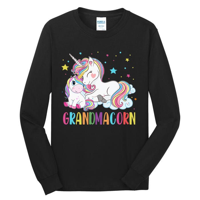 Grandmacorn Unicorn Costume Grandma Mom Mother's Day Tall Long Sleeve T-Shirt