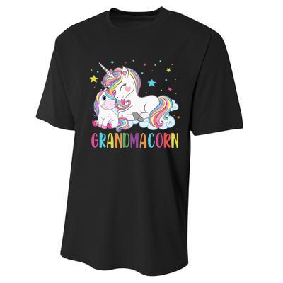 Grandmacorn Unicorn Costume Grandma Mom Mother's Day Performance Sprint T-Shirt