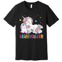 Grandmacorn Unicorn Costume Grandma Mom Mother's Day Premium T-Shirt