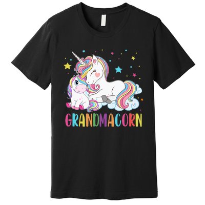 Grandmacorn Unicorn Costume Grandma Mom Mother's Day Premium T-Shirt