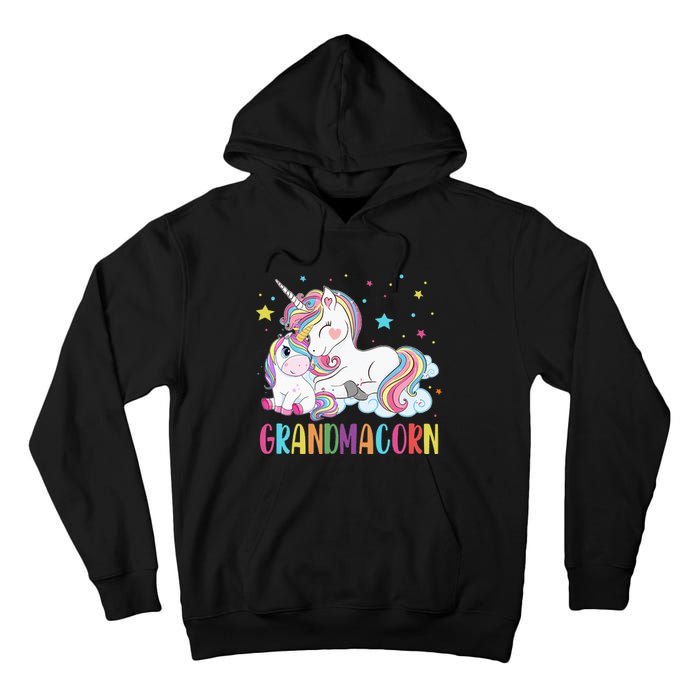 Grandmacorn Unicorn Costume Grandma Mom Mother's Day Tall Hoodie