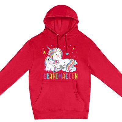 Grandmacorn Unicorn Costume Grandma Mom Mother's Day Premium Pullover Hoodie