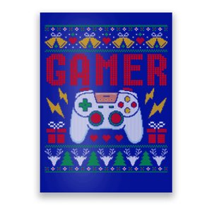 Gamer Ugly Christmas Retro Video Game Xmas Gift Poster