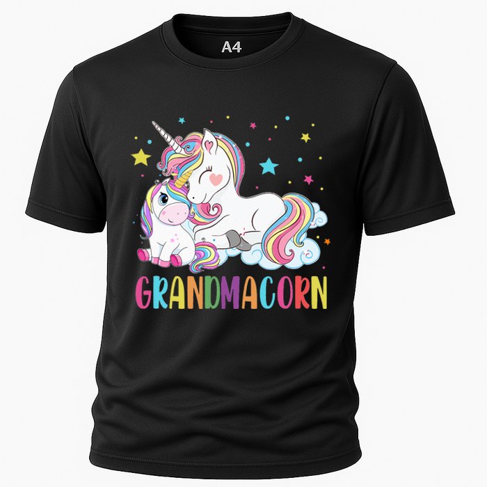 Grandmacorn Unicorn Costume Grandma Mom Mother's Day Cooling Performance Crew T-Shirt