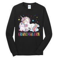 Grandmacorn Unicorn Costume Grandma Mom Mother's Day Tall Long Sleeve T-Shirt