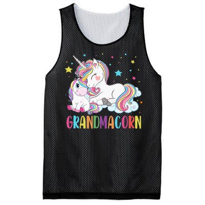 Grandmacorn Unicorn Costume Grandma Mom Mother's Day Mesh Reversible Basketball Jersey Tank