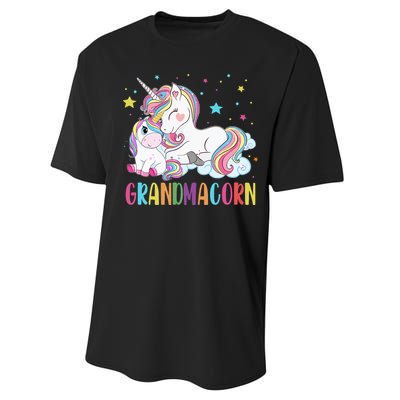 Grandmacorn Unicorn Costume Grandma Mom Mother's Day Performance Sprint T-Shirt