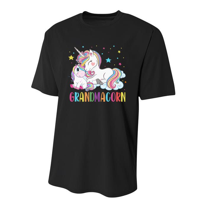 Grandmacorn Unicorn Costume Grandma Mom Mother's Day Youth Performance Sprint T-Shirt