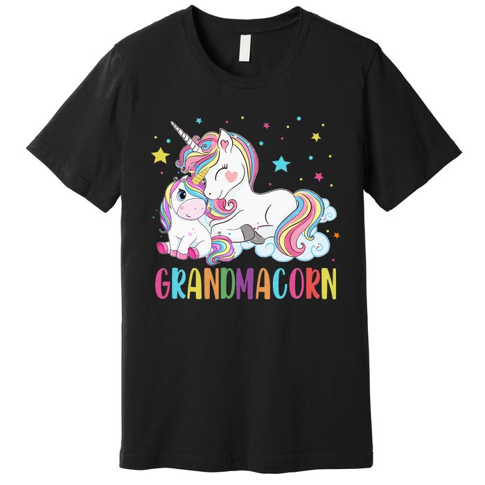 Grandmacorn Unicorn Costume Grandma Mom Mother's Day Premium T-Shirt