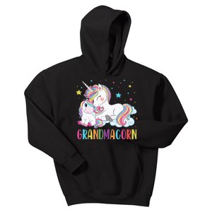 Grandmacorn Unicorn Costume Grandma Mom Mother's Day Kids Hoodie