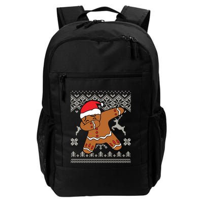 Gingerbread Ugly Christmas Sweater Gingerdab Dab Dance Gift Backpack