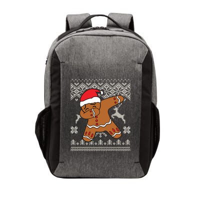 Gingerbread Ugly Christmas Sweater Gingerdab Dab Dance Gift Vector Backpack