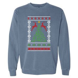 Guns Ugly Christmas Military Gun Right 2nd Adt Gift Garment-Dyed Sweatshirt