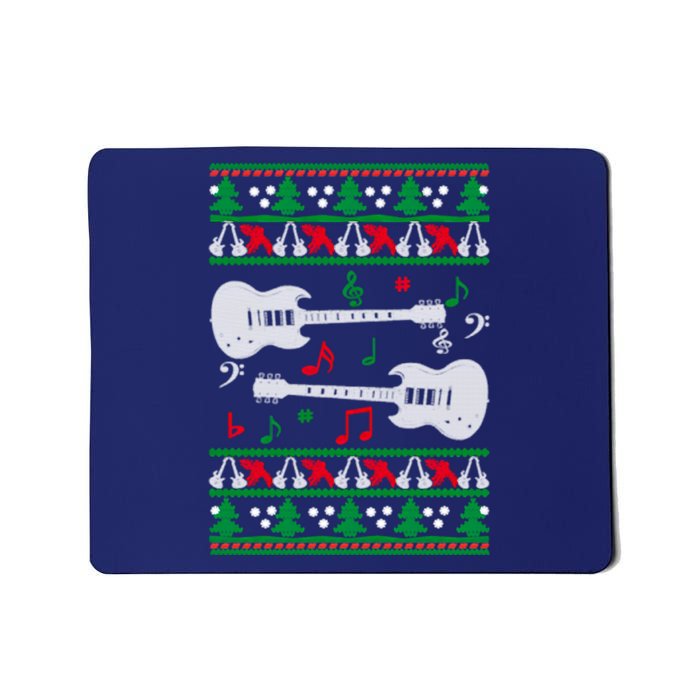 Guitar Ugly Christmas Mousepad