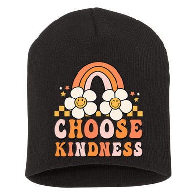 Groovy Unity Day Choose Kindness Anti Bullying  Short Acrylic Beanie