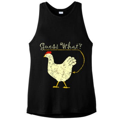Guess What? Chicken Butt Ladies PosiCharge Tri-Blend Wicking Tank