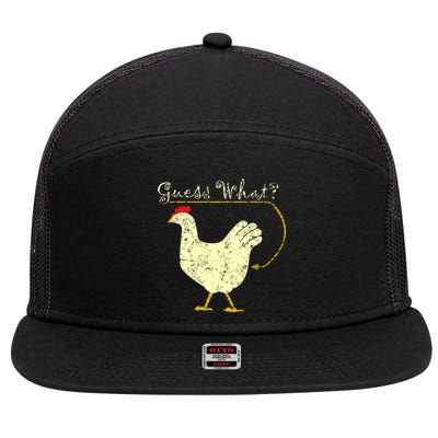 Guess What? Chicken Butt 7 Panel Mesh Trucker Snapback Hat