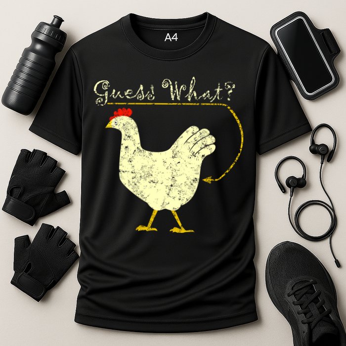 Guess What? Chicken Butt Cooling Performance Crew T-Shirt