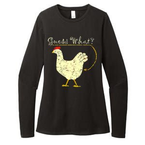 Guess What? Chicken Butt Womens CVC Long Sleeve Shirt