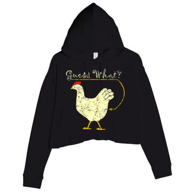 Guess What? Chicken Butt Crop Fleece Hoodie