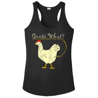 Guess What? Chicken Butt Ladies PosiCharge Competitor Racerback Tank