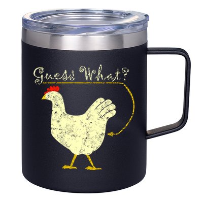 Guess What? Chicken Butt 12oz Stainless Steel Coffee Mug