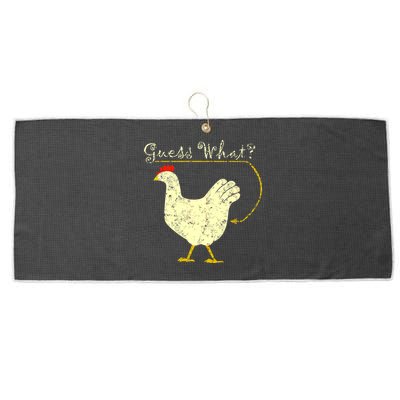 Guess What? Chicken Butt Large Microfiber Waffle Golf Towel