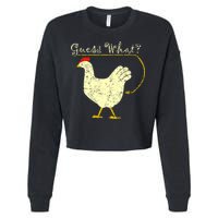 Guess What? Chicken Butt Cropped Pullover Crew